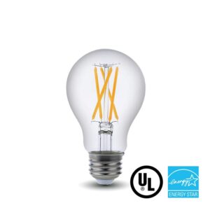 LED Filament Bulb - A19 - 60 Watt Equivalent - E26 - Dimmable