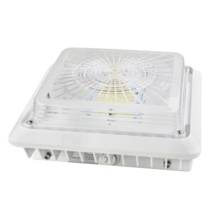 LED Canopy Light - 40W Outdoor Parking Garage Light - (UL+DLC Listed)