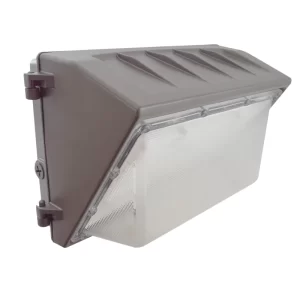LED Wall Pack Light - 60W - 9,100 Lumens - Photocell Included - SWP3 - Forward Throw - Brown & White - DLC Listed