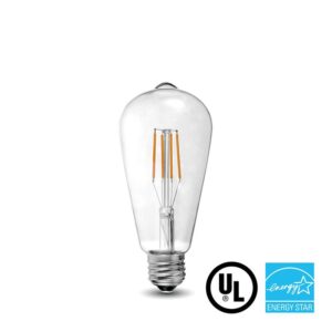 LED Filament Bulb - ST21 - 60 Watt Equivalent - E26 - Dimmable