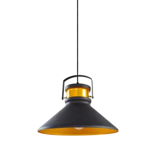 Pendant Light Industrial Iron Matte Black Sleek