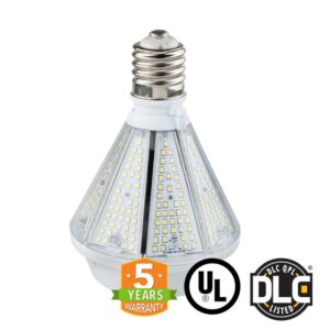 80W LED Corn Bulb Post Top - Bottom Socket - Mogul Base (E39) - (UL+DLC)